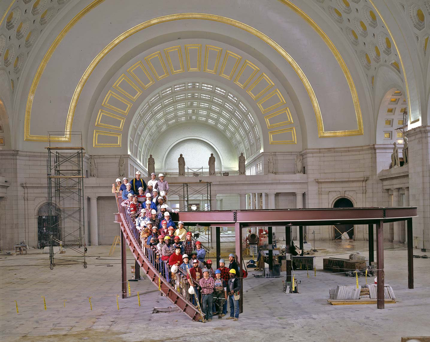 CONSTRUCTION WORKERS / WASHINGTON, DC RR STATION | NEAL SLAVIN PHOTOGRAPHY